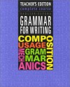 Grammar for Writing: Complete Course by Sadlier-Oxford, Teacher's Edition - Phyllis Goldenberg, Elaine Epstein, Carol Domblewski, Martin Lee