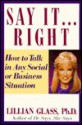 Say It...Right - Lillian Glass