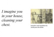 I imagine you in your house, cleaning your chest - Sarah Jean Alexander