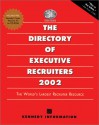 The Directory of Executive Recruiters - Kennedy Information