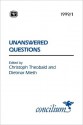 Concilium 1999/1 Unanswered Questions - Christoph Theobald, Dietmar Mieth