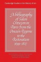 A Bibliography of Salon Criticism in Paris from the Ancien Regime to the Restoration, 1699 1827: Volume 1 - Neil McWilliam