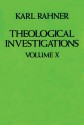 Theological Investigations Volume X - Karl Rahner