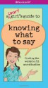 A Smart Girl's Guide to Knowing What to Say (American Girl (Quality)) - Patti Kelley Criswell, Angela Martini