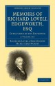 Memoirs of Richard Lovell Edgeworth, Esq - 2 Volume Set - Richard Lovell Edgeworth, Maria Edgeworth