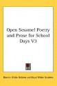 Open Sesame! Poetry and Prose for School Days V3 - Blanche Wilder Bellamy