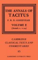 Annals I.1-54 (Classical Texts & Commentaries) - Tacitus, F.R.D. Goodyear