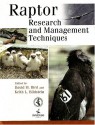 Raptor: Research and Management Techniques - Andrea Zimmerman, David M. Bird, Keith L. Bildstein, David R. Barber