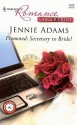 Promoted: Secretary To Bride! (Harlequin Romance) - Jennie Adams