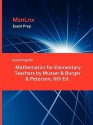 Exam Prep for Mathematics for Elementary Teachers by Musser & Burger & Peterson, 6th Ed - &. Burger Musser &. Burger &. Peterson, MznLnx