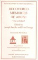 Recovered Memories of Abuse: True or False? (Psychoanalytic monographs) - Sandler Joseph Fonagy Peter, Peter Fonagy, Joseph Sandler