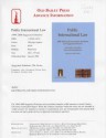 Public International Law: Solutions - John O'Brien