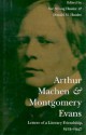 Arthur Machen and Montgomery Evans: Letters of a Literary Friendship, 1923-1947 - Sue S. Hassler, Sue Strong Hassler, Donald M. Hassler, Sue S. Hassler