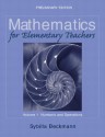 Mathematics for Elementary Teachers, Volume 1: Numbers and Operations [With Workbook] - Sybilla Beckmann