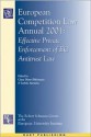 European Competition Law Annual 2001: Effective Private Enforcement Of Ec Antitrust Law - Claus Dieter Ehlermann, Isabela Atanasiu