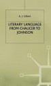 Literary Language - A J Gilbert, Gilbert