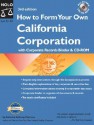 How to Form Your Own California Corporation (Binder W/CD) - Anthony Mancuso