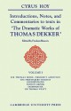 Introductions, Notes and Commentaries to Texts in ' the Dramatic Works of Thomas Dekker ' - Cyrus Hoy, Fredson Bowers