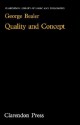 Quality and Concept - George Bealer