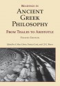 Readings in Ancient Greek Philosophy: From Thales to Aristotle - S. Marc Cohen, Patricia Curd, C.D.C. Reeve