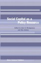 Social Capital as a Policy Resource - John D. Montgomery, Alex Inkeles