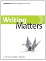 Writing Matters, tabbed - Rebecca Moore Howard