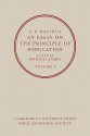 An Essay on the Principle of Population 2 Volume Paperback Set - Patricia James, Lloyd James