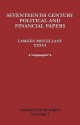 Seventeenth-Century Parliamentary and Financial Papers: Camden Miscellany XXXIII - David R. Ransome, Mike J. Braddick, Mark Greengrass, J.T. Cliffe