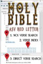 Holy Bible (ASV Red Letter Edition): Fast Navigation, Search Every Verse with 1. NCX Verse Search, 2. Verse Index, & 3. Direct Verse Search - Anonymous Anonymous, Better Bible Bureau