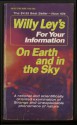 On Earth and in the Sky - Willy Ley