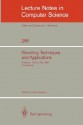 Rewriting Techniques And Applications: Bordeaux, France, May 25 27, 1987, Proceedings - Pierre Lescanne