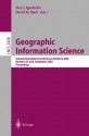 Geographic Information Science - Max J. Egenhofer, David M. Mark