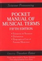 Pocket Manual of Musical Terms (Schirmer Pronouncing) - Nicolas Slonimsky, Theodore Baker, Laura Kuhn