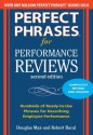 Perfect Phrases for Performance Reviews 2/E (Perfect Phrases Series) - Douglas Max