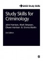 Study Skills for Criminology - John Harrison, Mark Simpson, Olwen Harrison, Emma Martin