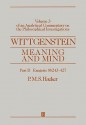 Wittgenstein: Meaning & Mind (An Analytic Commentary on the Philosophical Investigations 3) - Peter Michael Stephan Hacker