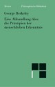 Eine Abhandlung über die Prinzipien der menschlichen Erkenntnis - George Berkeley, Friedrich Überweg, Alfred Klemmt