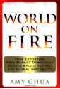 World on Fire: How Exporting Free Market Democracy Breeds Ethnic Hatred and Global Instability - Amy Chua