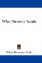 What Nietzsche Taught - Willard Huntington Wright