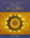 Student Solutions Manual for Gustafson/Frisk's Beginning Algebra, 7th - R. David Gustafson, Peter D. Frisk