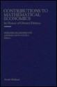 Contributions to Mathematical Economics in Honor of Gerard Debreu - Werner Hildenbrand