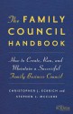 The Family Council Handbook: How to Create, Run, and Maintain a Successful Family Business Council - Christopher J. Eckrich, Stephen L. McClure