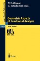 Geometric Aspects Of Functional Analysis: Israel Seminar 2001 2002 - Vitali D. Milman