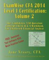 2014 Cfa Level I Certification Examwise Volume 2 the Candidates Question & Answer Workbook for Chartered Financial Analyst Exam with Download Software - Jane Vessey