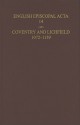 English Episcopal Acta: Coventry and Lichfield, 1072-1159 v.14: Coventry and Lichfield, 1072-1159 Vol 14 - M.J. Franklin