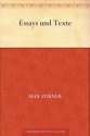 Fünfzehn Essays und Texte (German Edition) - Max Stirner