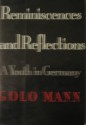 Reminiscences and Reflections: A Youth in Germany - Golo Mann