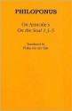 On Aristotle's "On the Soul 1.3 5" - Philoponus