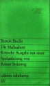 Die Maßnahme: Zwei Fassungen, Anmerkungen - Bertolt Brecht