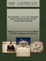 Alo (Vincent) v. U.S. U.S. Supreme Court Transcript of Record with Supporting Pleadings - BARRY IVAN SLOTNICK, ROBERT H BORK, Additional Contributors